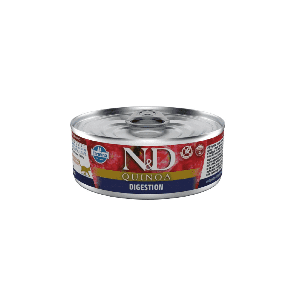 Natural & Delicious Adult Cat Lamb & Quinoa Digestion 80g Wet Tin Food ... - Cat Food Made With Lamb And Duck Bladderwrack