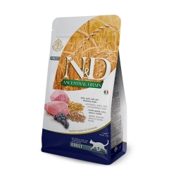 Natural & Delicious Adult Cat Ancestral Grain Lamb, Spelt, Oats 1.5kg Dry Food