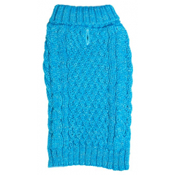 Sotnos Sparkle Cable Knit Blue Jumper Small