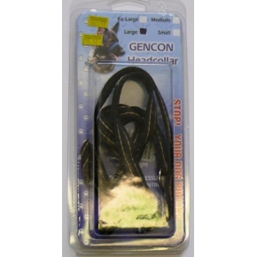 Gencon Head Collar Large Coffee with Cream Stitching