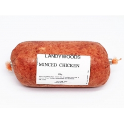 Landywoods Minced Chicken 454g Frozen Raw Dog Food