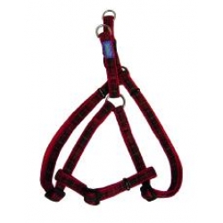 Dog & Co Red Tartan Nylon Padded Harness 12mm 60cm Hem & Boo