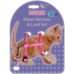 Kitty & Co Snag Free Kitten Harness & Lead Set Hem & Boo