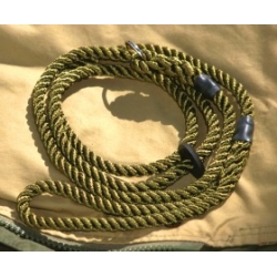 KJK 8mm Rope Slip Lead with Stopper Olive 1.5m