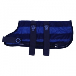 Animate Cooling Dog Coat & Bag Small - 12 " Navy