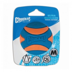 Chuckit Ultra Squeaker Ball 1 Pack Medium 6.5cm