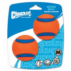 Chuckit Ultra Ball 2 Pack Medium 6.5cm