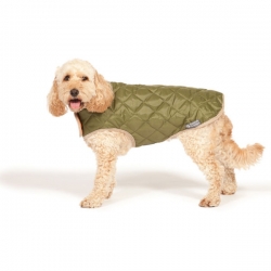 Danish Design Green Quilted Dog Coat 50Cm 20"