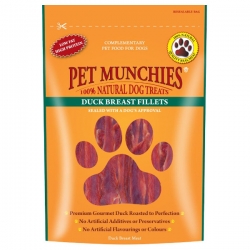 Pet Munchies Duck Breast Fillets 80g