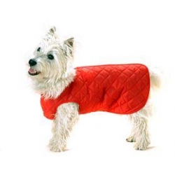 Cosipet 30" - 75cm Red Quilted Step In Dog Coat