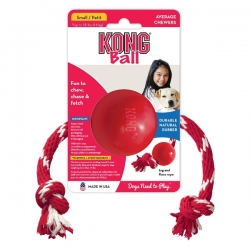 KONG Rubber Ball On Rope Small KONG Company